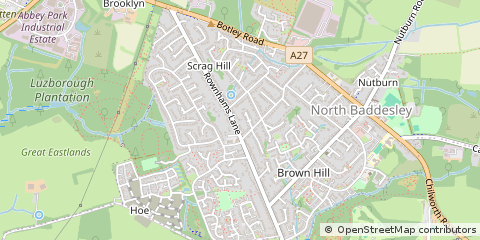 Map of Southampton, Hampshire