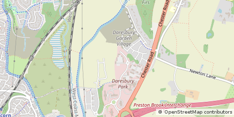 Map of Warrington