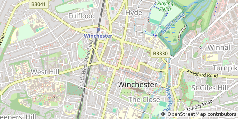 Map of Winchester