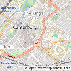 Map of Canterbury, Kent