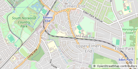Map of Beckenham