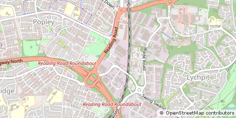 Map of Basingstoke, Hants