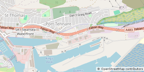 Map of Swansea