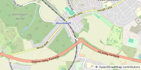 Map of Barnsley, South Yorkshire