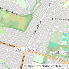 Map of Bournemouth, Dorset