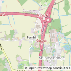 Map of Horley, Surrey