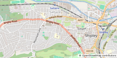 Map of Shipley, West Yorkshire