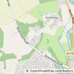 Map of Hertford, Hertfordshire