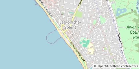 Map of LEE on Solent, Hants