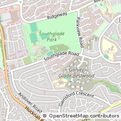 Map of Nottingham, Nottinghamshire