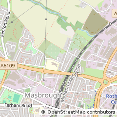 Map of Rotherham