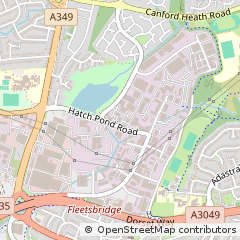 Map of Poole, Dorset