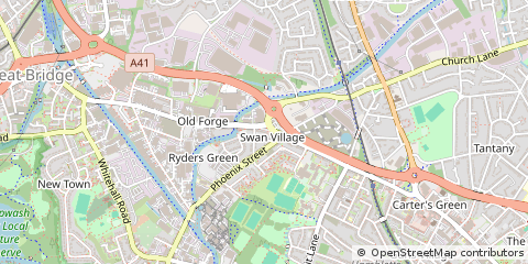 Map of West Bromwich