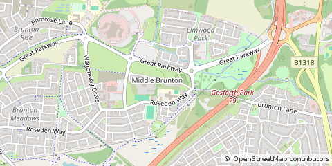 Map of Newcastle Upon Tyne