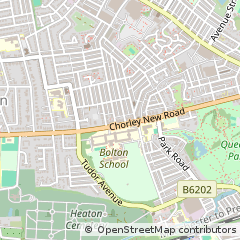 Map of Bolton, Lancashire