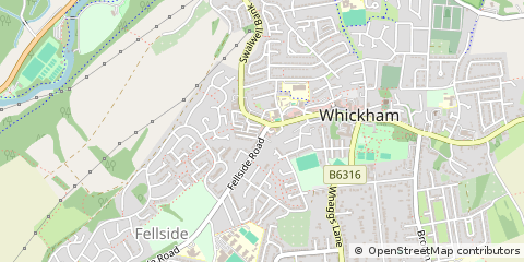 Map of Newcastle Upon Tyne, Tyne and Wear