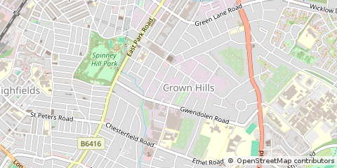 Map of Leicester