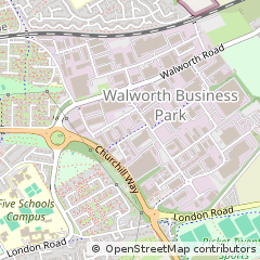 Map of Andover, Hampshire