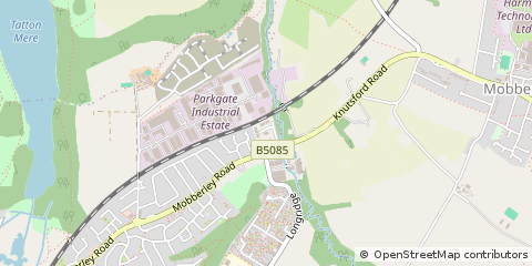 Map of Knutsford, Cheshire