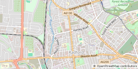 Map of Nottingham, Lincolnshire