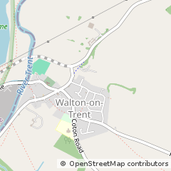 Map of Swadlincote, Derbyshire