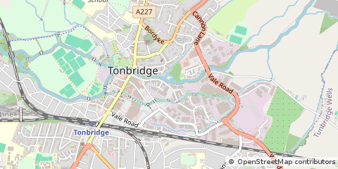 Map of Tonbridge, Kent