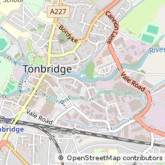 Map of Tonbridge, Kent