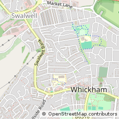 Map of Whickham, Tyne & Wear