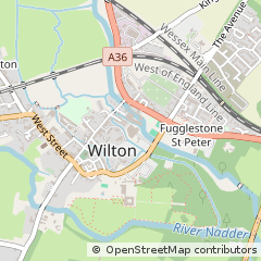 Map of Wilton, Wiltshire