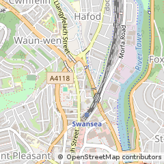 Map of Swansea