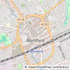 Map of Romford
