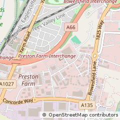 Map of Stockton on Tees