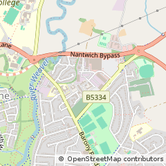 Map of Nantwich, Cheshire