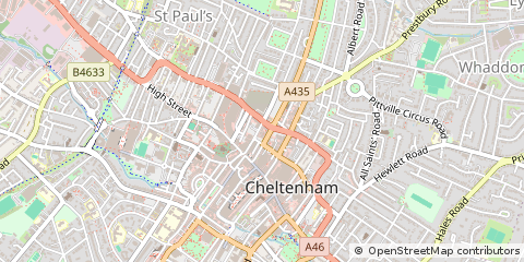 Map of Cheltenham