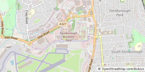 Map of Farnborough, Surrey