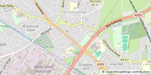 Map of Morecambe, Lancashire