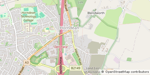 Map of Waterlooville, Hampshire
