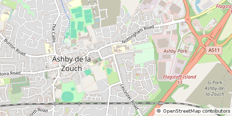 Map of Ashby-DE-LA-Zouch