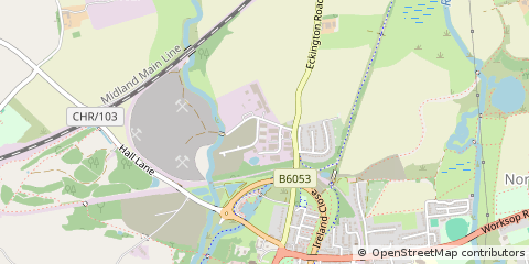 Map of Chesterfield