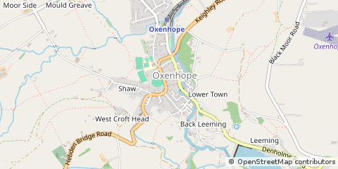 Map of Bradford, West Yorkshire