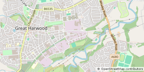 Map of Blackburn, Lancashire