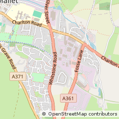 Map of Shepton Mallet, Somerset