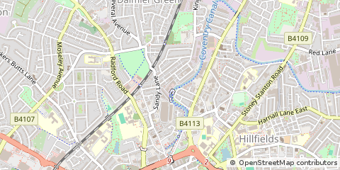 Map of Coventry, West Midlands