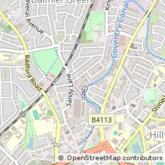 Map of Coventry, West Midlands