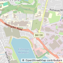 Map of Blackburn, Lancashire