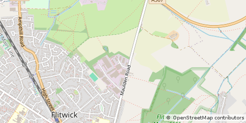Map of Flitwick, Bedfordshire