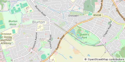 Map of Stoke-on-Trent, Staffordshire