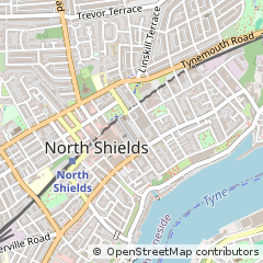 Map of North Shields, Tyne and Wear