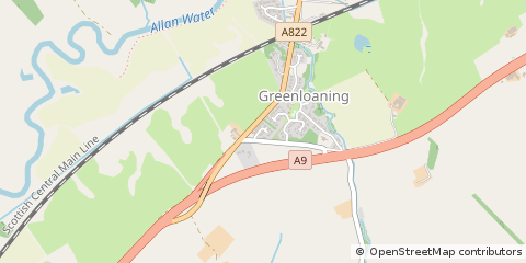 Map of Dunblane