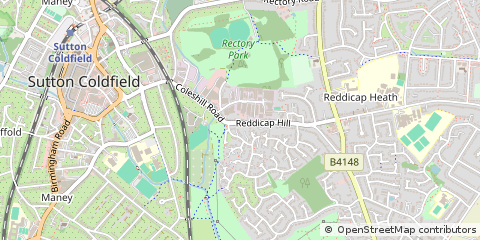 Map of Sutton Coldfield